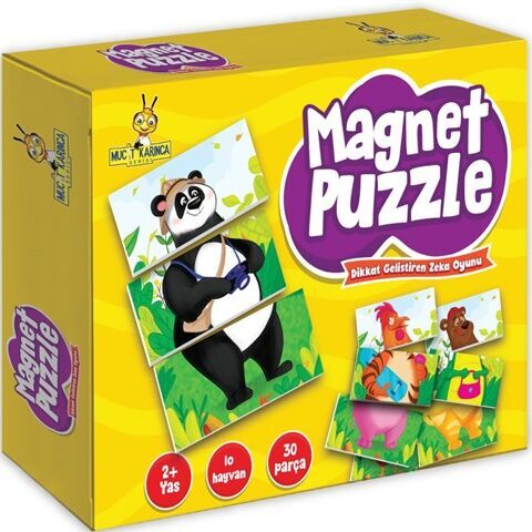 Yükselen Zeka Yayınları 2+ Yaş Magnet Puzzle Dikkat Geliştiren