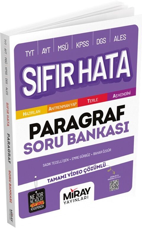 Miray Yayınları Sıfır Hata Paragraf Soru Bankası