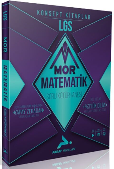 Paraf Yayınları 8. Sınıf LGS Matematik Mor Soru Kütüphanesi