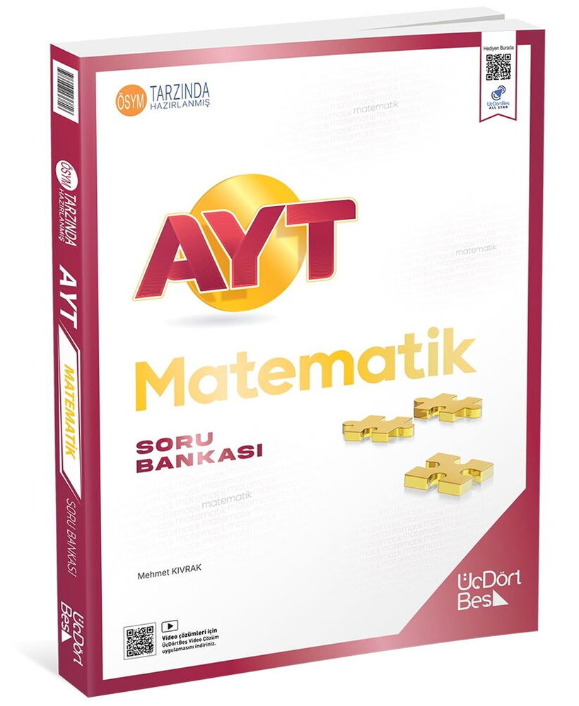 ÜçDörtBeş Yayınları AYT Matematik Soru Bankası