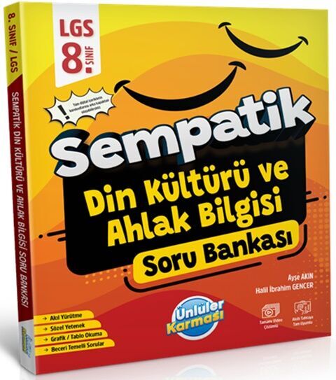 Ünlüler Karması 8. Sınıf LGS Din Kültürü ve Ahlak Bilgisi Sempatik Soru Bankası