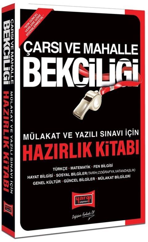 Yargı Yayınları Çarşı ve Mahalle Bekçiliği Sınavına Hazırlık Konu Anlatımı