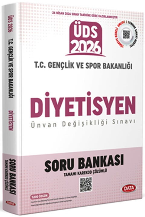 Data Yayınları T.C. Gençlik ve Spor Bakanlığı Diyetisyen ÜDS Soru Bankası
