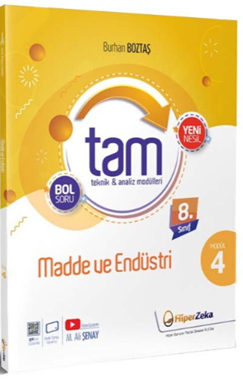 Hiper Zeka Yayınları 8. Sınıf Tam Fen Bilimleri 4 - Madde ve Endüstri
