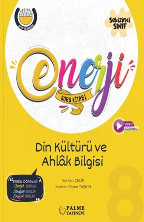 Palme Yayınları 8. Sınıf Din Kültürü ve Ahlak Bilgisi Enerji Soru Kitabı