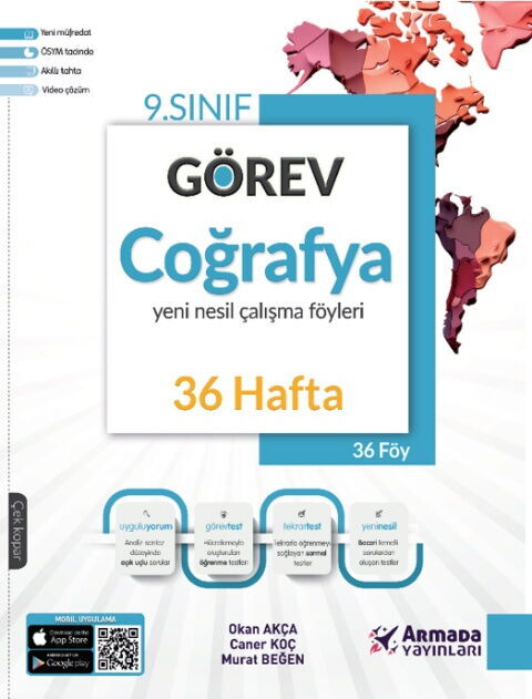 Armada Yayınları 9. Sınıf Coğrafya Görev Yeni Nesil Çalışma Föyleri