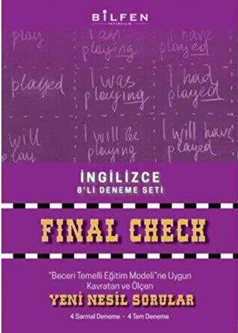 Bilfen Yayıncılık 8. Sınıf İngilizce Final Check 8 li Deneme Seti