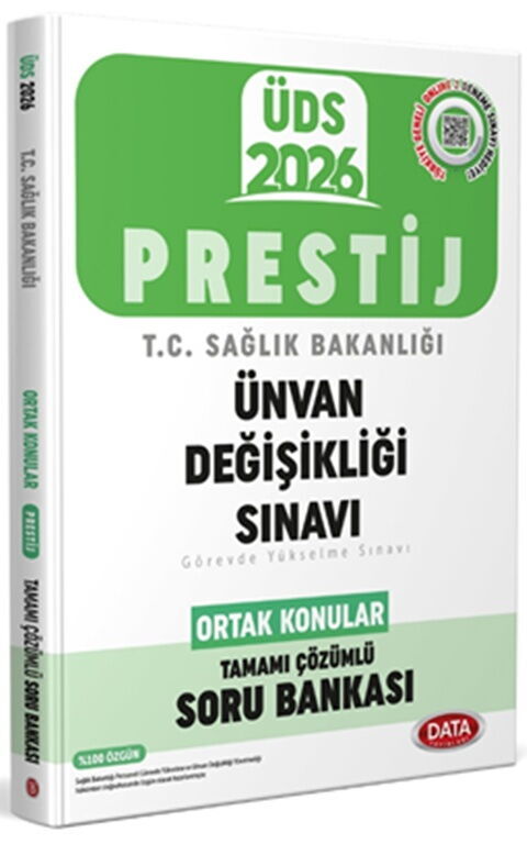 Data Yayınları 2026 Sağlık Bakanlığı Ünvan Değişikliği Sınavı Ortak Konular Tamamı Çözümlü Soru Bankası