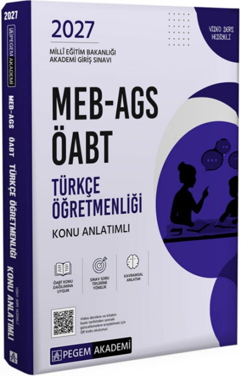 Pegem Yayınları 2027 MEB AGS ÖABT Türkçe Öğretmenliği Konu Anlatımlı