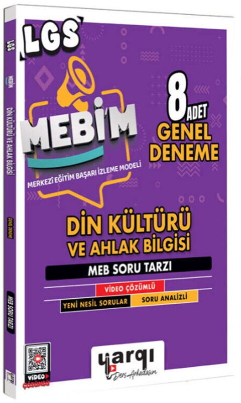 Ders Arkadaşım 8. Sınıf LGS MEBİM Din Kültürü ve Ahlak Bilgisi 8 Adet Genel Deneme