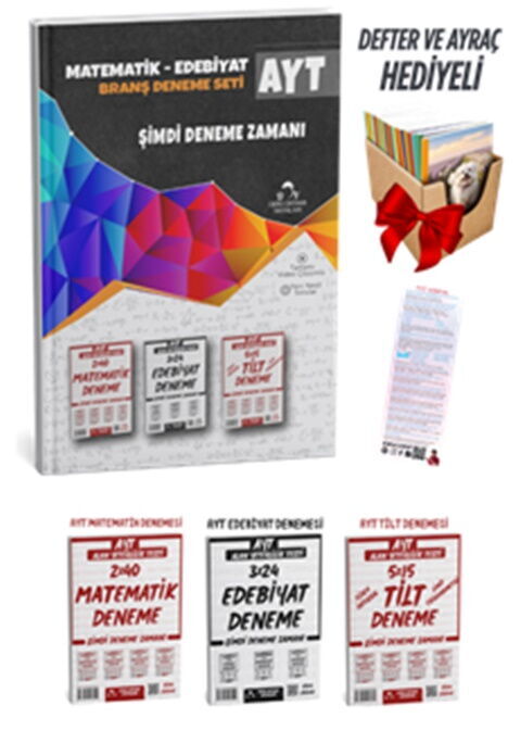 Ders Ortamı 2025 AYT Matematik Edebiyat ve Trigonometri Limit Türev İntegral Deneme Sınavı Seti - Defter Hediyeli
