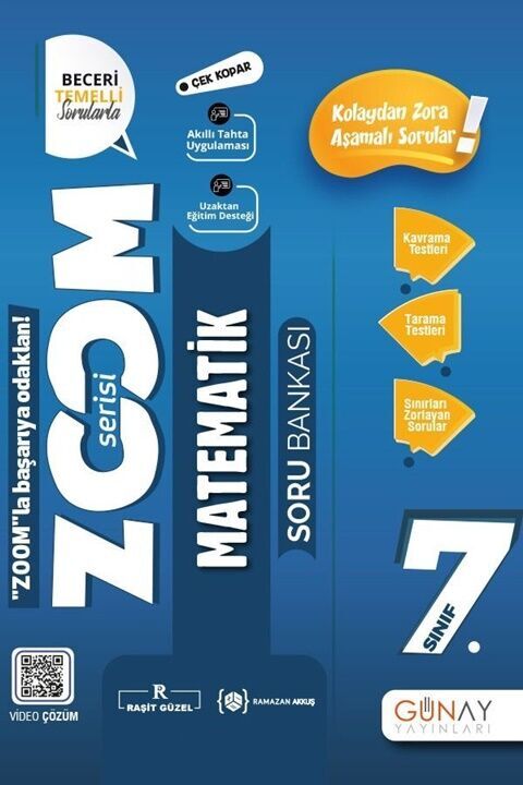 Günay Yayınları 7. Sınıf Matematik Zoom Soru Bankası