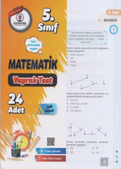 Özdebir Yayınları 5. Sınıf Matematik Yaprak Test