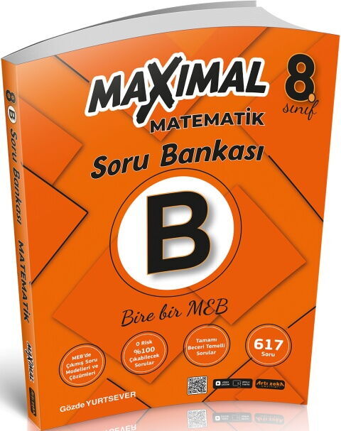Artı Zeka Yayınları 8. Sınıf Matematik B Maximal Soru Bankası