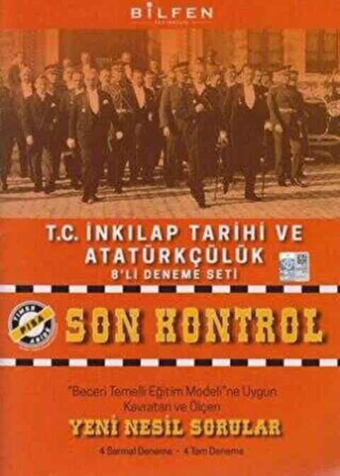 Bilfen Yayıncılık 8. Sınıf T.C. İnkılap Tarihi ve Atatürkçülük Son Kontrol 8 li Deneme Seti