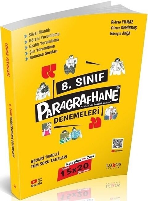 Lodos Yayınları 8. Sınıf Paragrafhane 15x20 Deneme
