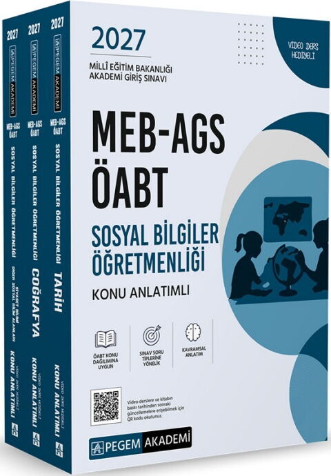 Pegem Yayınları 2027 MEB AGS ÖABT Sosyal Bilgiler Öğretmenliği Konu Anlatımlı