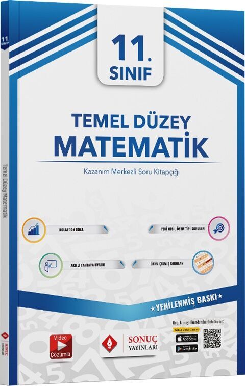 Sonuç Yayınları 11. Sınıf Temel Düzey Matematik Tek Kitap