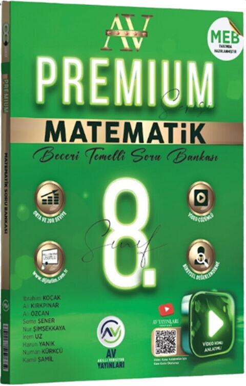 Av Yayınları 8. Sınıf Matematik Premium Beceri Temelli Soru Bankası