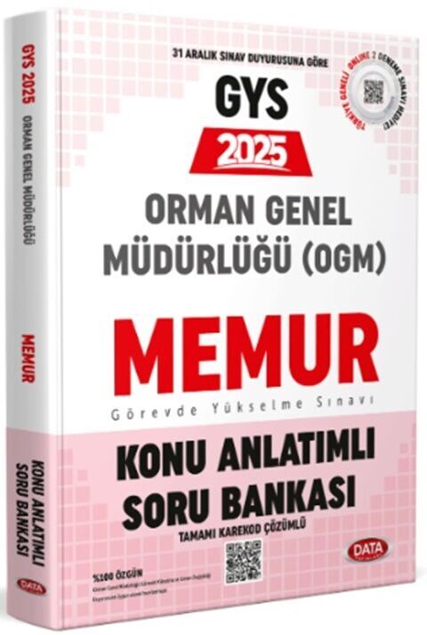 Data Yayınları Orman Genel Müdürlüğü Memur GYS Konu Anlatımlı Soru Bankası