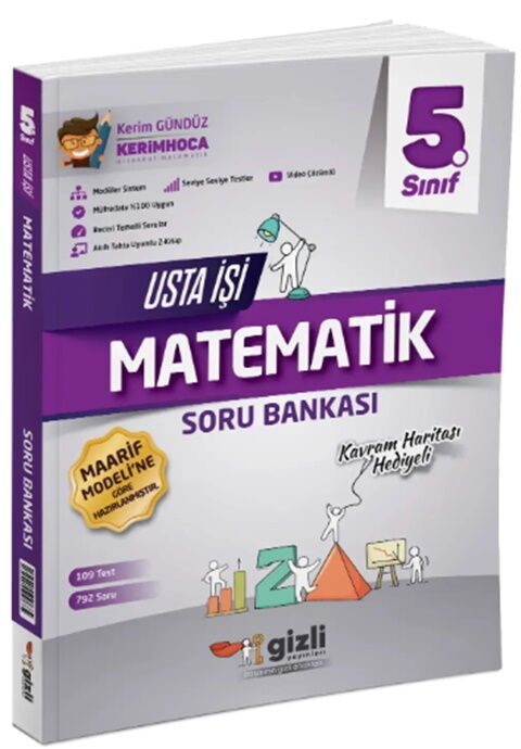 Gizli Yayınları 5. Sınıf Matematik Usta İşi Soru Bankası Kavram Haritası