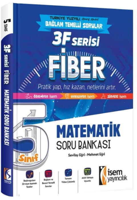 İsem Yayınları 5. Sınıf Matematik 3F Fiber Soru Bankası