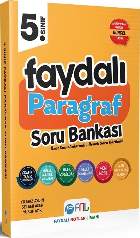 Faydalı Notlar Limanı Yayıncılık 5. Sınıf Faydalı Paragraf Soru Bankası