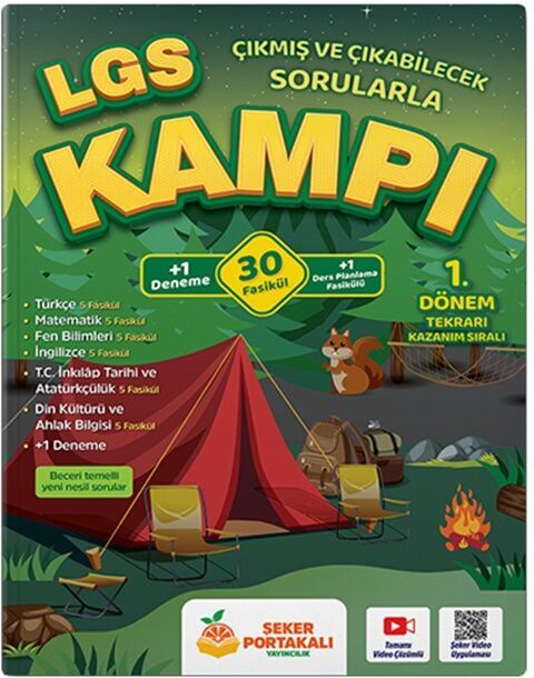Şeker Portakalı Yayınları 8. Sınıf LGS 1. Dönem Çıkmış ve Çıkabilecek Sorular Kampı
