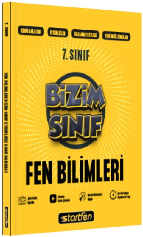 Startfen Yayınları 7. Sınıf Fen Bilimleri Bizim Sınıf Etkinlikli Soru Bankası