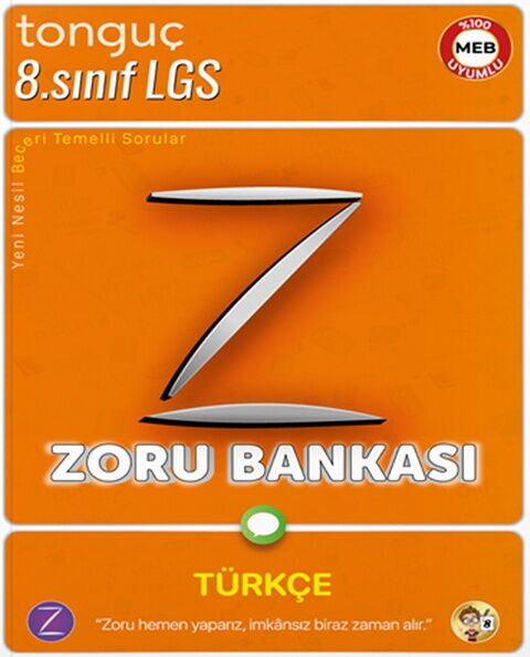 Tonguç Akademi 8. Sınıf Türkçe Zoru Bankası