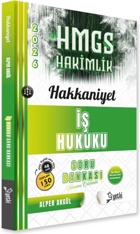Yetki Yayınları 2026 HMGS İş Hukuku Hakkaniyet Soru Bankası
