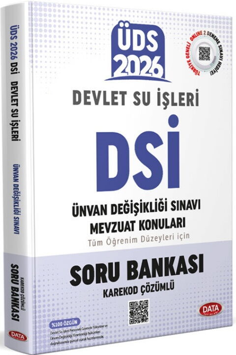Data Yayınları 2026 ÜDS Devlet Su İşleri Soru Bankası