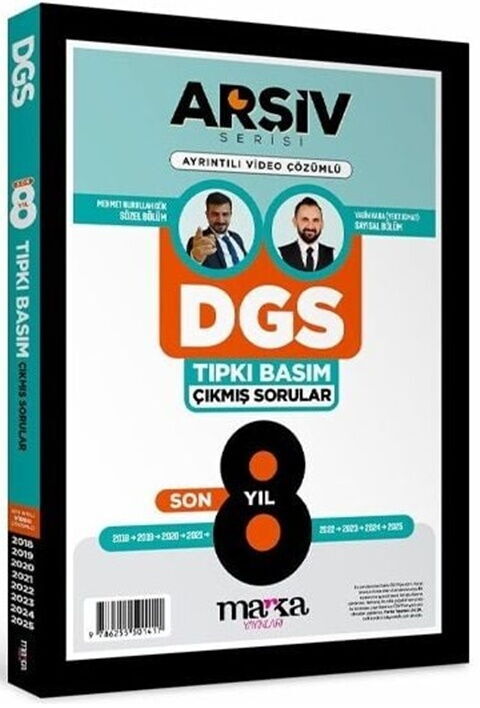 Marka Yayınları DGS Arşiv Serisi Tıpkı Basım Son 8 Yıl Fasikül Fasikül Çıkmış Sorular