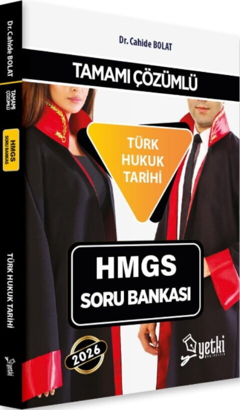 Yetki Yayınları 2026 HMGS Türk Hukuk Tarihi Soru Bankası Çözümlü