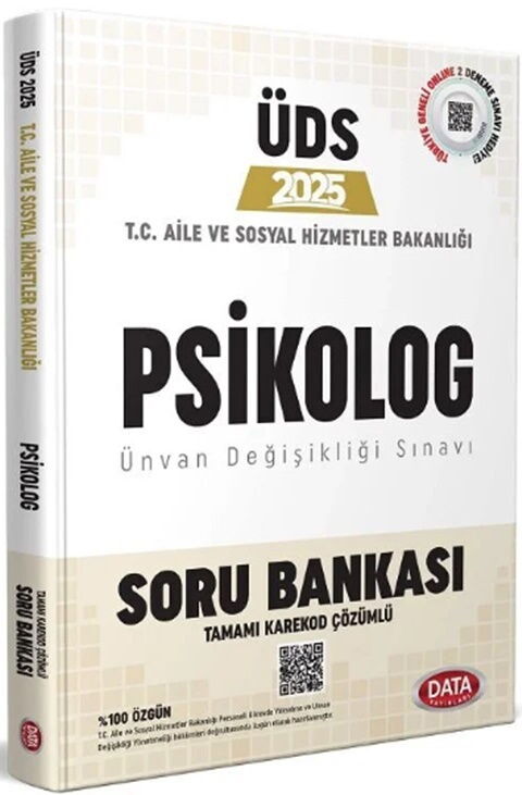 Data Yayınları 2025 ÜDS Aile ve Sosyal Hizmetler Bakanlığı Psikolog Soru Bankası