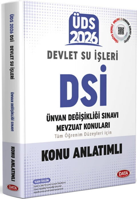 Data Yayınları 2026 ÜDS Devlet Su İşleri Konu Anlatımlı