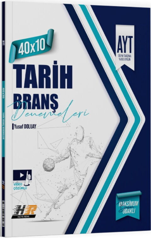 Hız ve Renk Yayınları AYT Tarih 40 x 10 Denemeleri