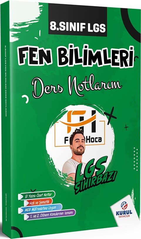 Kurul Yayıncılık 8. Sınıf LGS Sihirbazı Fen Bilimleri Ders Notlarım