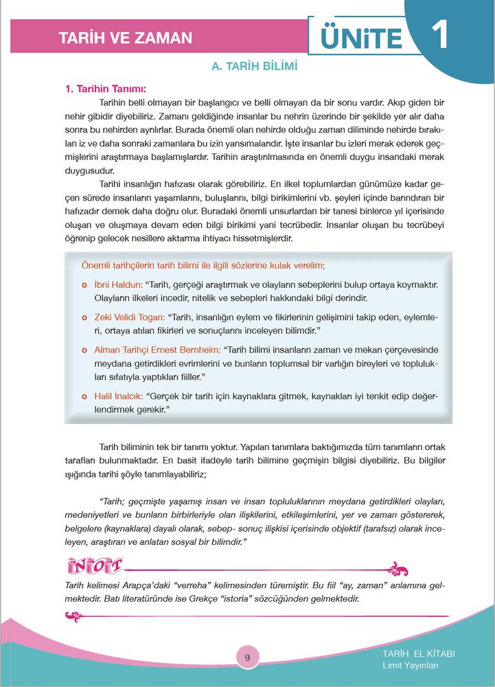 Limit Yayınları TYT AYT Tarih El Kitabı,Kitapİşler - İşler Kitabevleri