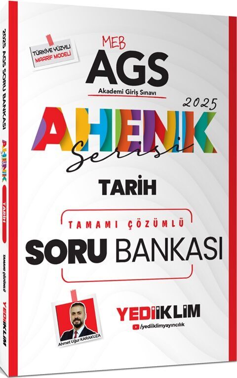 Yediiklim  2025 MEB AGS Ahenk Serisi Tarih Tamamı Çözümlü Soru Bankası