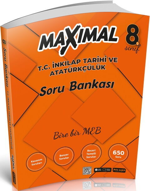 Artı Zeka Yayınları 8. Sınıf İnkılap Tarihi ve Atatürkçülük Soru Bankası
