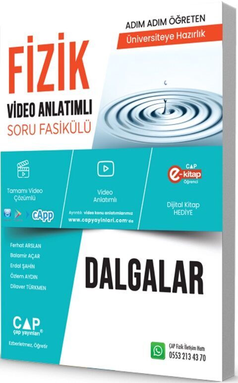 Çap Yayınları Fizik Dalgalar Konu Anlatımlı Soru Bankası