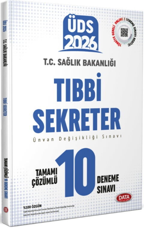 Data Yayınları 2026 T.C. Sağlık Bakanlığı Unvan Değişikliği Sınavı Tıbbi Sekreter Tamamı Çözümlü 10 Deneme Sınavı