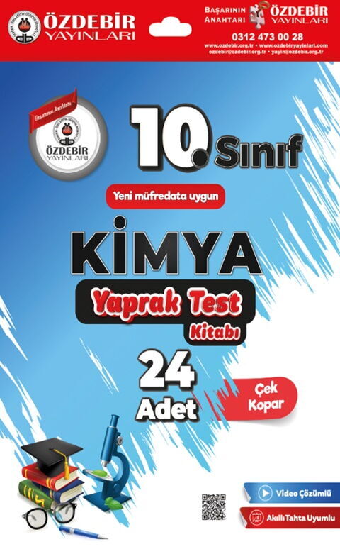 Özdebir Yayınları 10. Sınıf Kimya Yaprak Test