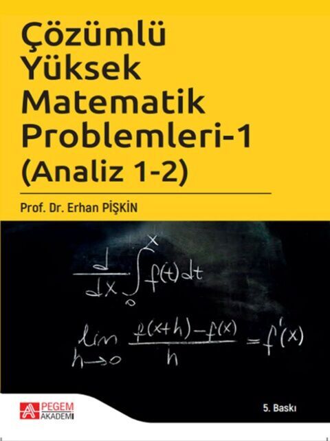 Pegem Akademi Çözümlü Yüksek Matematik Problemleri 1