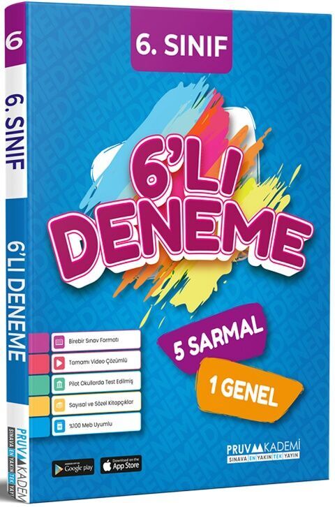 Pruva Akademi 6. Sınıf Tüm Dersler 6 lı Deneme