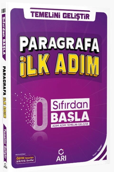 Arı Yayınları 0 Sıfırdan Başla Paragrafa İlk Adım