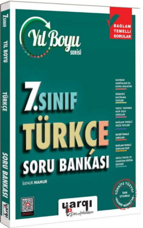 Ders Arkadaşım 7. Sınıf Türkçe Yıl Boyu Soru Bankası