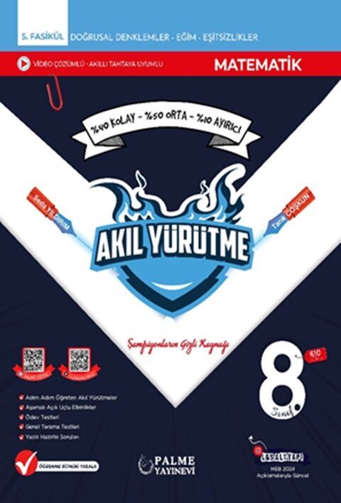 Palme Yayınları 8. Sınıf Matematik Akıl Yürütme Video Çözümlü