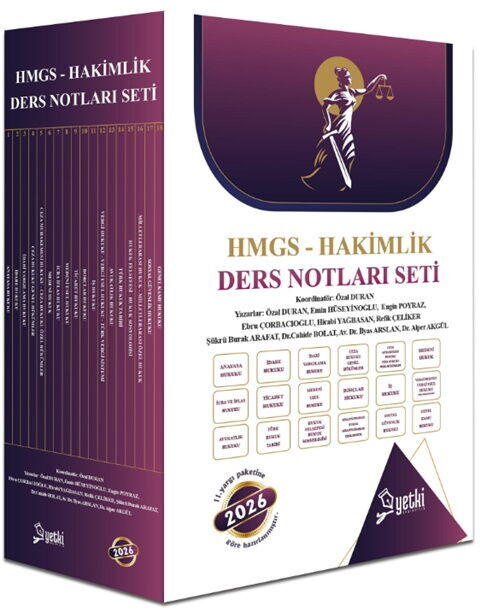 Yetki Yayınları 2026 HMGS Hakimlik Soru Bankası Seti